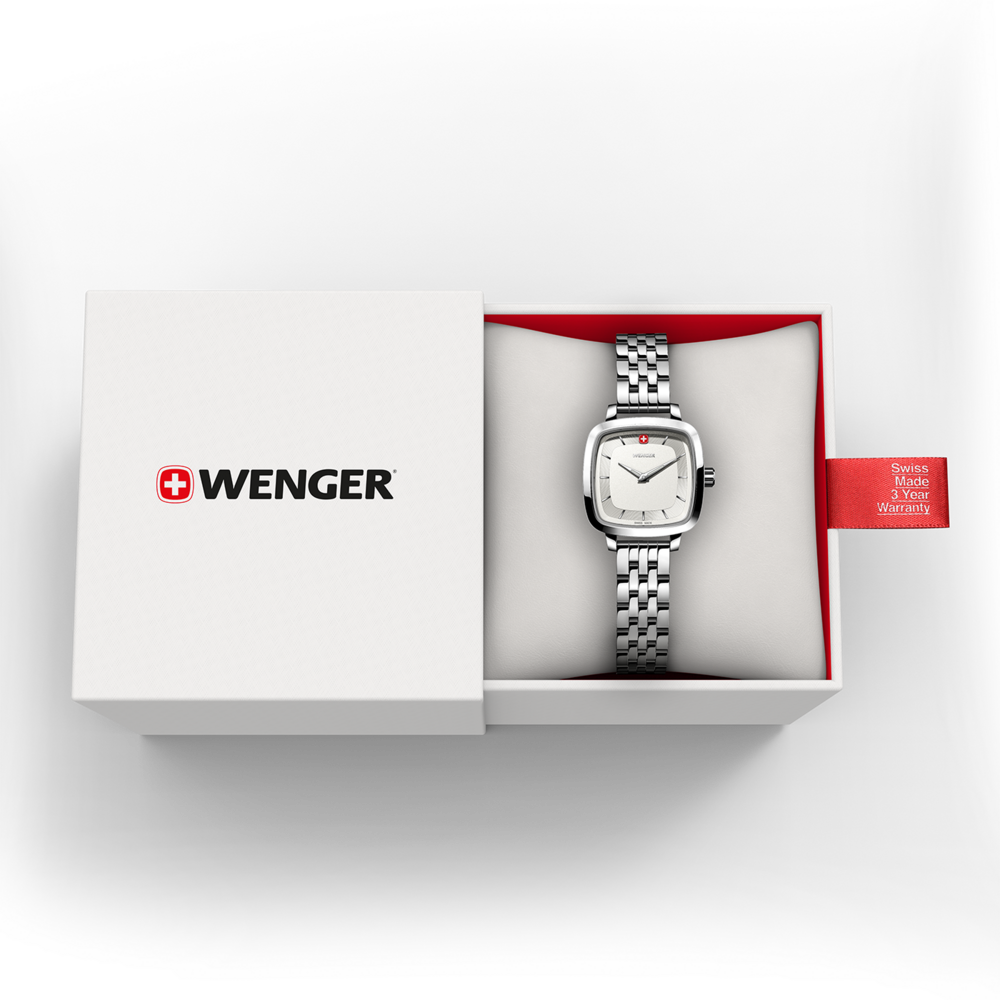Wenger watch in a box. Swiss made watch with 3 year warranty.
