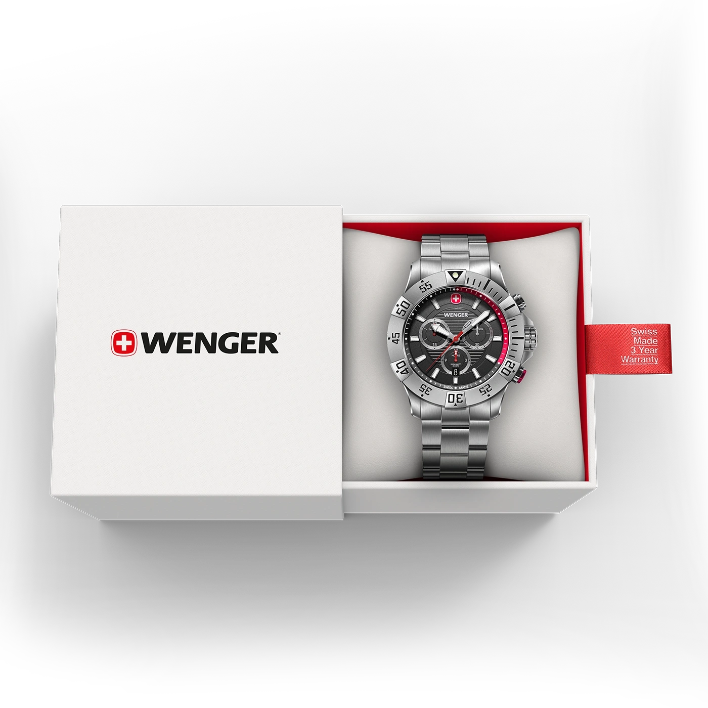 Wenger watch in a box with warranty. Swiss made quality timepiece.