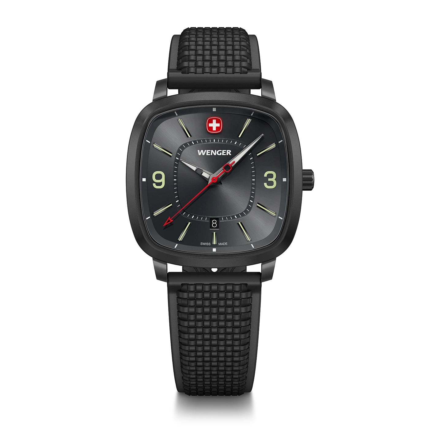 Montre homme noire-grise Ø 37 mm Une montre classique et sportive avec une touche de modernité