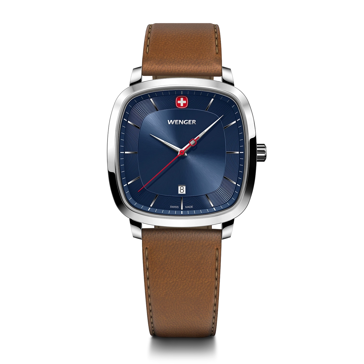 Men's watch brown-silver-blue Ø 37 mm A timeless, classic watch with a modern twist