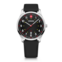 Herrenuhr schwarz Ø 42 mm Schlanke, minimalistische Uhr im sportlichen Design
