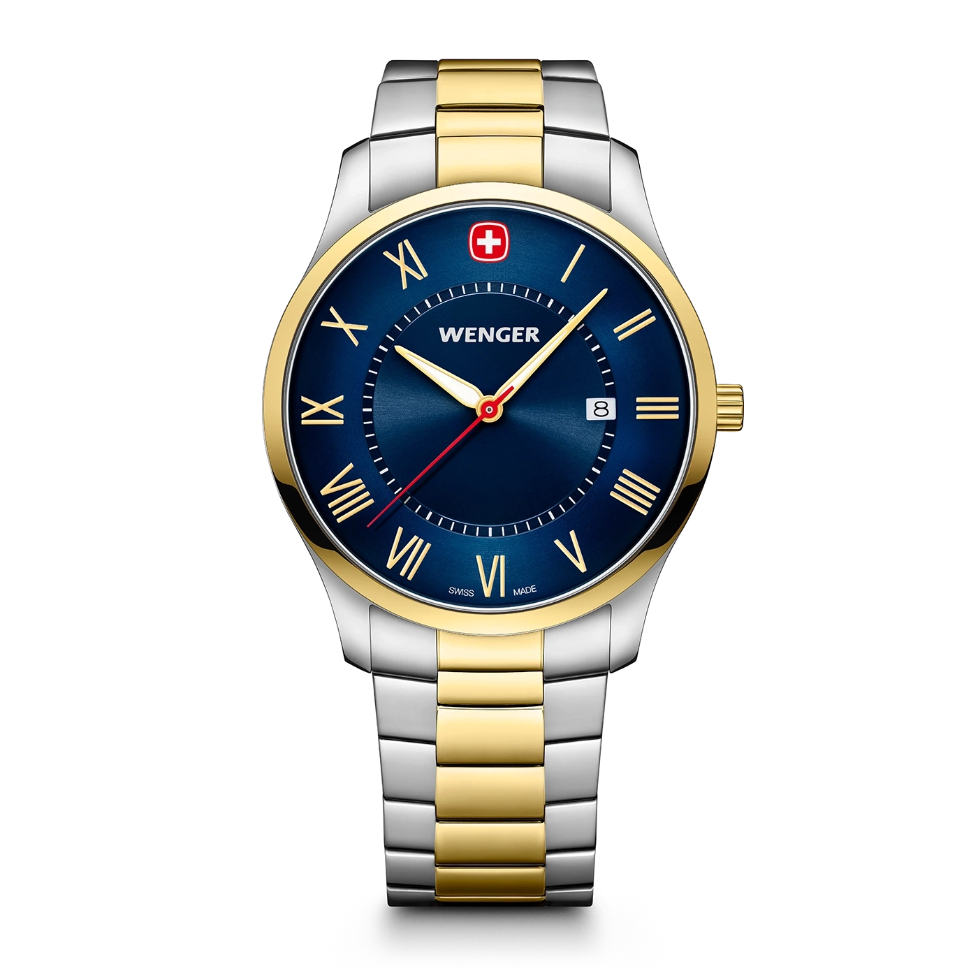 Ladies' watch two-coloured Ø 34 mm Slim, minimalist watch in a classic design