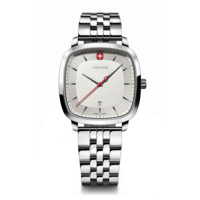 Herrenuhr silber Ø 37 mm Eine zeitlose, klassische Uhr mit modernem Twist