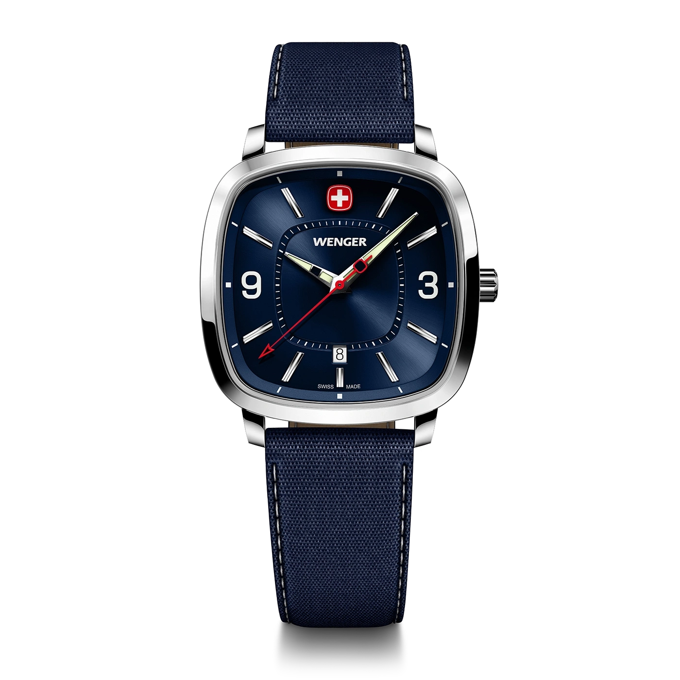 Men's watch blue-silver Ø 37 mm A classic, sporty watch with a modern twist