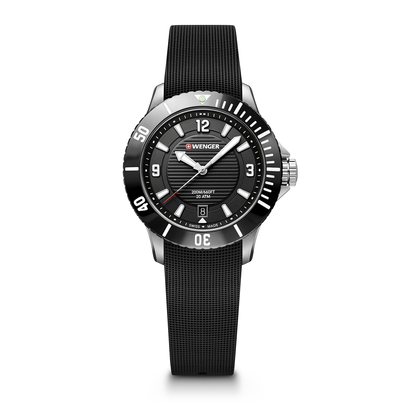 Ladies' watch black Ø 35 mm Waterproof watch with quartz movement