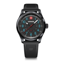 Herrenuhr schwarz, silikon Ø 43 mm Sportliche Quarzuhr mit unvergleichlicher Ästhetik